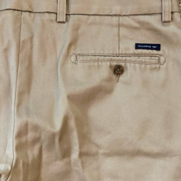 Dockers Khaki Tan‎ Pants D1 Slim Fit Slant Pockets Straight Leg 38x29 EUC - Picture 6 of 10